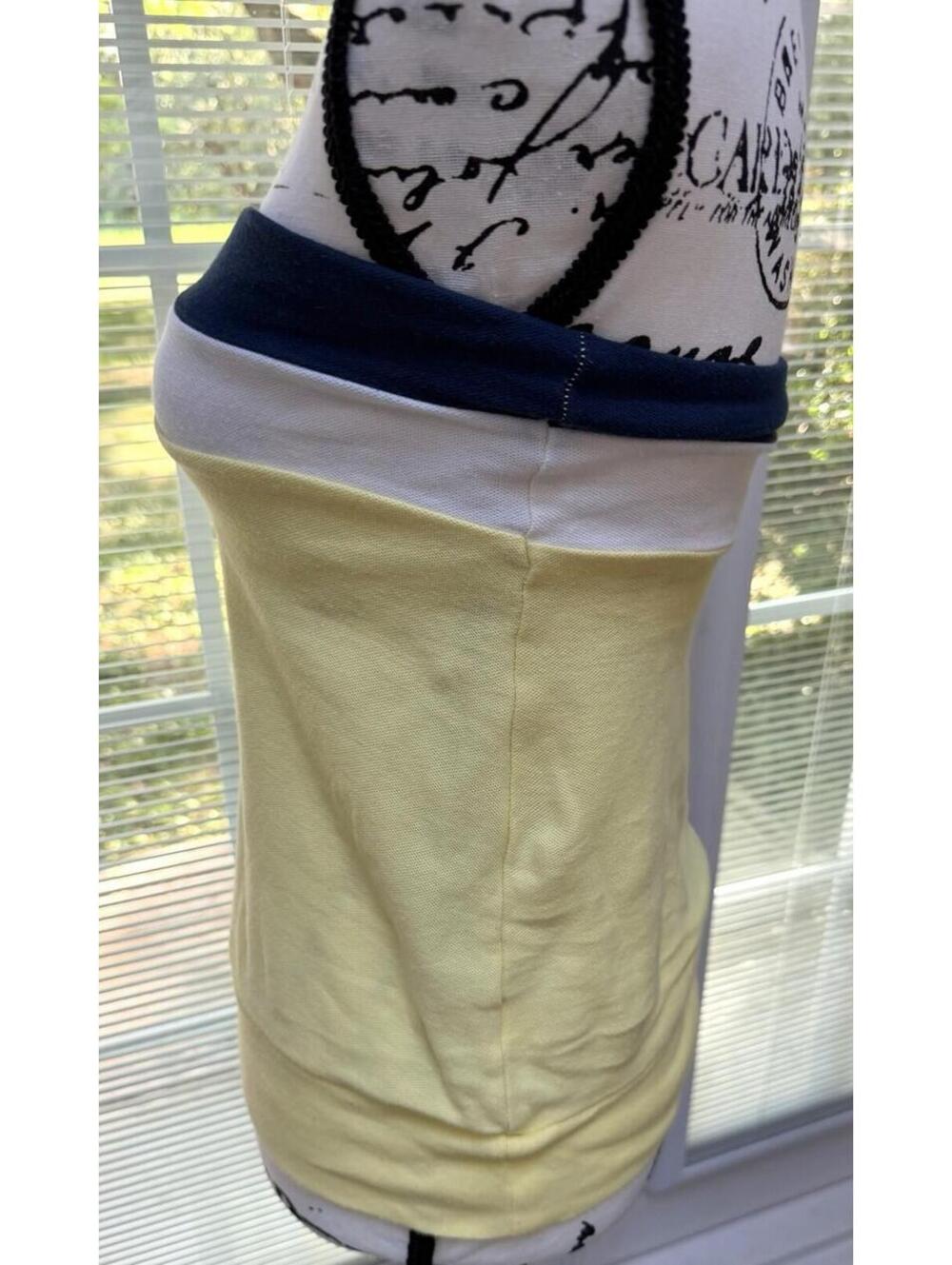 Old Navy Yellow, White And Blue Tube Top. Size S. EUC. Super Cute!!